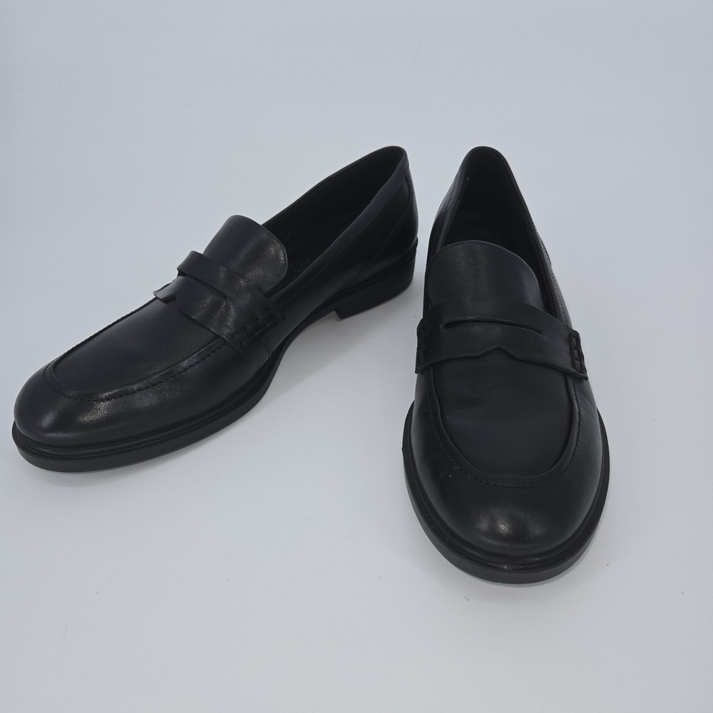 Ecco Queenstown Black Penny Loafer Slip On Dress Shoes EU 44 Men's‎ 10 - 10.5 US